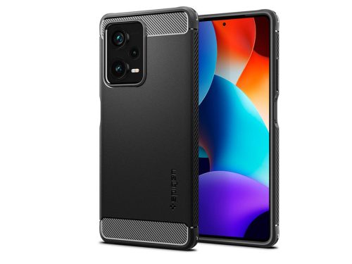 Xiaomi Redmi Note 12 Pro+ 5G ütésálló hátlap - Spigen Rugged Armor - fekete