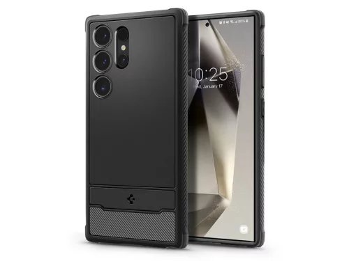Spigen Rugged Armor ütésálló tok - Samsung SM-S928 Galaxy S24 Ultra - fekete