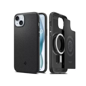   Spigen Mag Armor MagSafe ütésálló tok - Apple iPhone 15 Plus - fekete