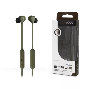   Boompods Sportline katonai zöld vezeték nélküli bluetooth fülhallgató
