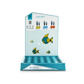   Devia Tube adatkábel eladását segítő bemutató állvány