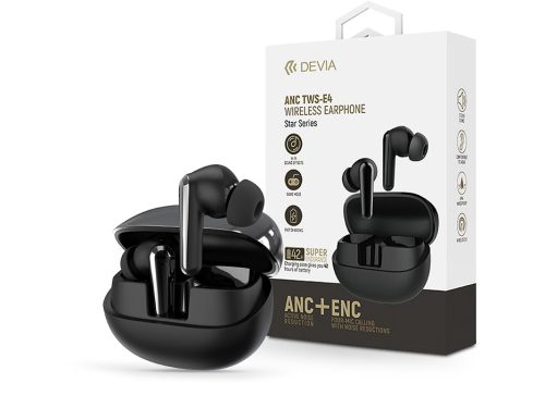 Devia Star Series ANC TWS-E4 Bluetooth sztereó headset - fekete