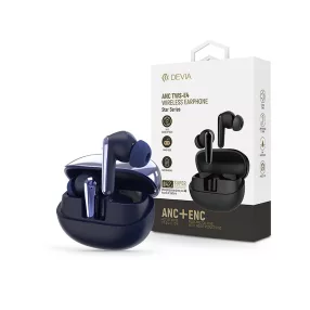   Devia Star Series ANC TWS-E4 Bluetooth sztereó headset - kék