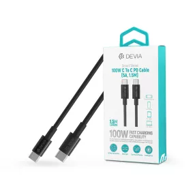   Devia Smart Series 100W Type-C/Type-C adat- és töltőkábel 1,5m - fekete