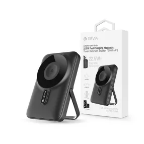   Devia Extreme Speed Magnetic PD 22.5W powerbank/állvány - Lightning/Type-C - 10.000 mAh - szürke