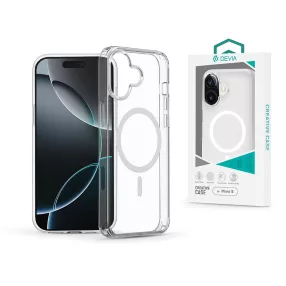   Devia Pure Clear Magnetic ütésálló tok - Apple iPhone 16 - átlátszó