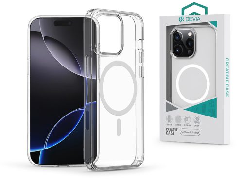 Devia Pure Clear Magnetic Shockproof szilikon tok - Apple iPhone 16 Pro Max -   átlátszó