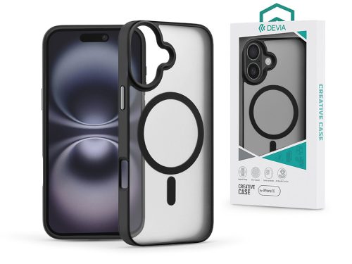 Devia Pino Series Magnetic ütésálló tok - Apple iPhone 16 - fekete