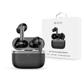 Devia TWS-Ultra1 ANC Bluetooth sztereó headset - fekete