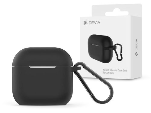 Devia Naked szilikon tok AirPods 4 fülhallgatóhoz - fekete