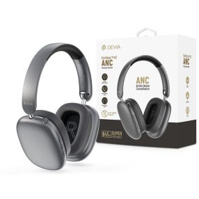   Devia EarBass Pro2 ANC Bluetooth sztereó fejhallgató beépített mikrofonnal - szürke