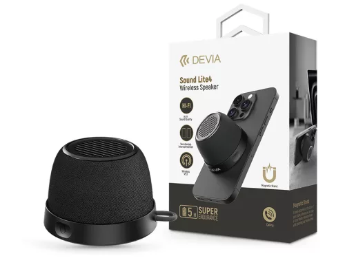 Devia Sound Lite4 vezeték nélküli mágneses bluetooth hangszóró - fekete