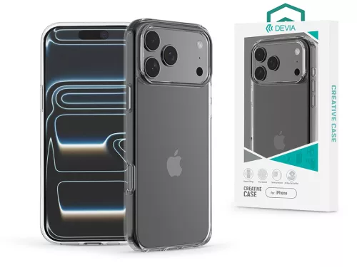 Devia Pure Clear ütésálló tok - Apple iPhone 17 Pro - átlátszó