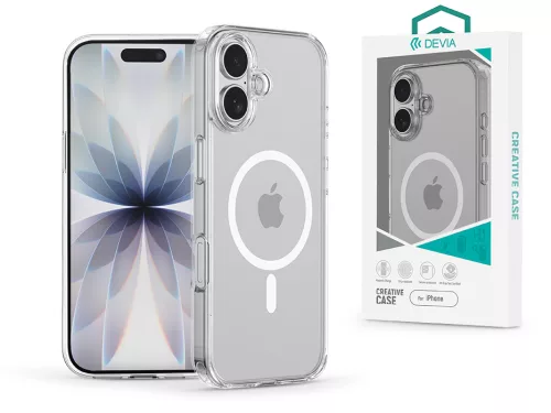 Devia Pure Clear Magnetic ütésálló tok - Apple iPhone 17 - átlátszó