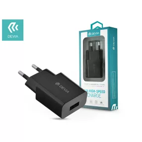  Devia USB hálózati töltő adapter - 10W - Devia Smart USB Fast Charge - fekete