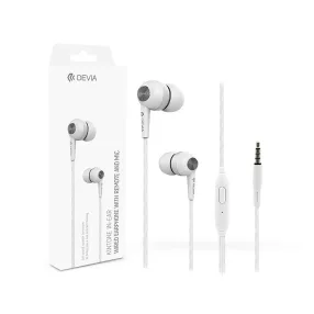   Devia Kintone In-Ear sztereó fülhallgató - 3,5mm jack - fehér