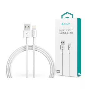   Devia Smart Series USB/Lightning töltő- és adatkábel 2 m - fehér