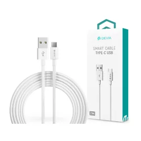  Devia Smart Series USB/Type-C adat- és töltőkábel 2 m - fehér