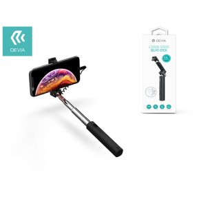   Devia Selfie Holder szelfi bot exponáló gombbal, 3,5 mm jack csatlakozóval -    Devia Leisure Series Selfie-Stick - fekete