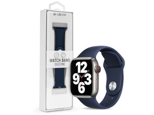 Apple Watch lyukacsos sport szíj - Devia Deluxe Series Sport Band - 38/40 mm - dark blue