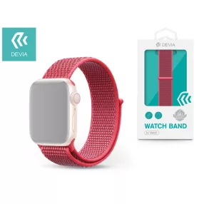   Apple Watch szövet sport szíj - Devia Deluxe Series Sport3 Band - 38/40/41 mm - hibiscus