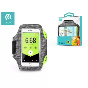   Univerzális kartok sportoláshoz, max. 4,7-6,5'' méretű készülékekhez - Devia    Easy Go Universal Armband - fekete/szürke