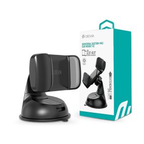   Devia Suction Pad Car Mount V2 autós tartó műszerfalra/szélvédőre - 3,5-6" méret - fekete
