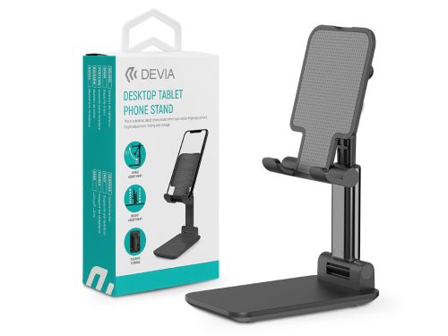 Devia univerzális asztali telefon/tablet tartó max. 11" méretű készülékhez -    Devia Desktop Tablet/Phone Stand - fekete