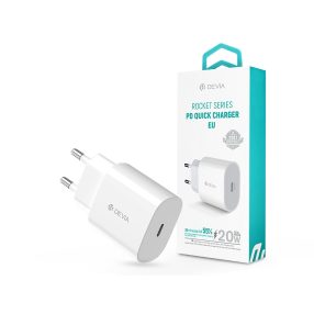   Devia Rocket Series 20W PD hálózati gyorstöltő adapter Type-C - fehér