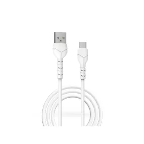  Devia Kintone Cable V2 Series 10W USB/Type-C adat-és töltőkábel 1m - fehér - ECO