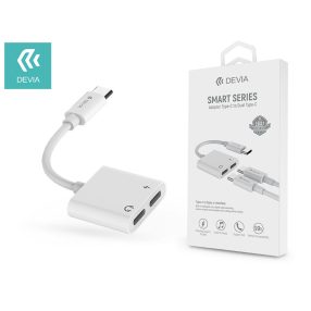 Devia Smart Series Type-C 2x Type-C audio adapter - fehér