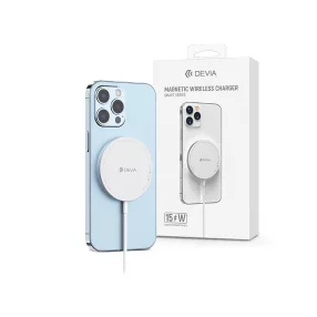   Devia univerzális mágneses vezeték nélküli töltő - 15W - Devia Smart Series     Magnetic Wireless Charger - fehér