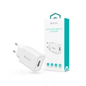  Devia USB hálózati töltő adapter - 10W - Devia Smart Series Charge V3 - fehér