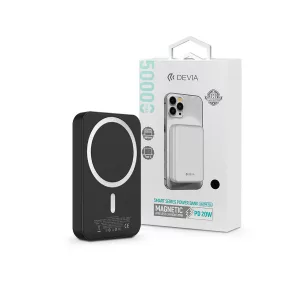   Devia Kintone Series V2 Magnet PD 20W powerbank - Lightning/Type-C - 5000 mAh - fekete