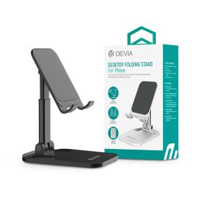   Devia Desktop Folding Stand asztali telefon/tablet tartó - fekete