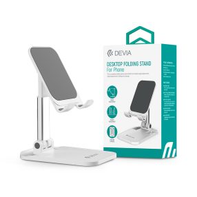   Devia Desktop Folding Stand asztali telefon/tablet tartó - fehér