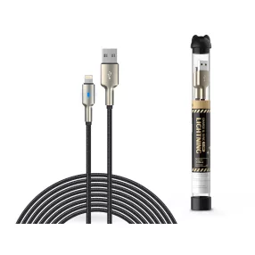   Devia Tube Mars Series USB/Lightning adat- és töltőkábel 1m - 5V/2,1A - fekete