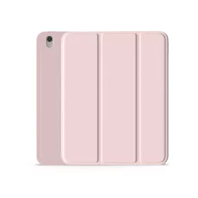   Apple iPad 10.9 (2022) tablet tok (Smart Case) on/off funkcióval, Apple Pencil  tartóval - Devia Rosy Series Leather Case With Pencil Slot - pink