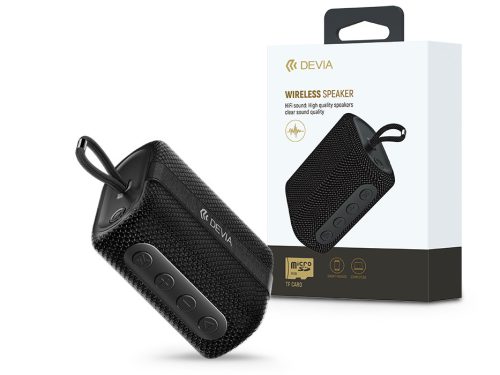 Devia vezeték nélküli bluetooth hangszóró - Devia Kintone Series Lanyard Speaker (O-A2) - fekete