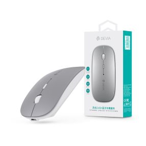   Devia vezeték nélküli egér - Devia Lingo Series 2.4G+Wireless Dual Mode Mouse - ezüst