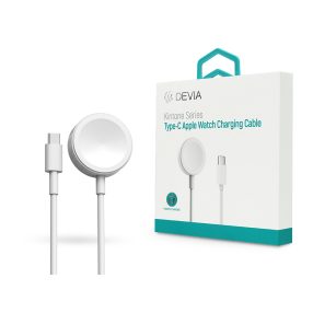  Devia Smart Series mágneses Type-C töltőkábel Apple Watch-hoz - fehér