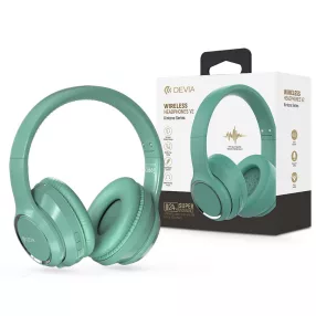   Devia Kintone Series V2 Bluetooth sztereó fejhallgató beépített mikrofonnal - zöld
