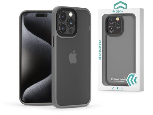 Devia Pino Series ütésálló tok - Apple iPhone 15 Pro Max - szürke