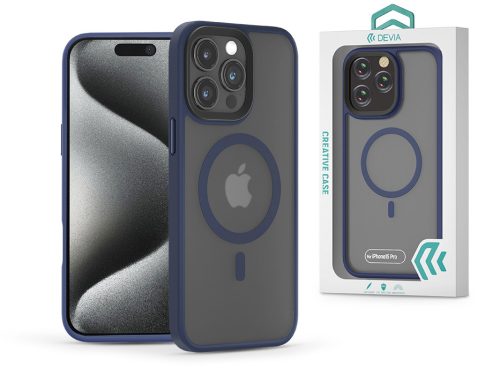 Devia Pino Series Magnetic ütésálló tok - Apple iPhone 15 Pro - kék