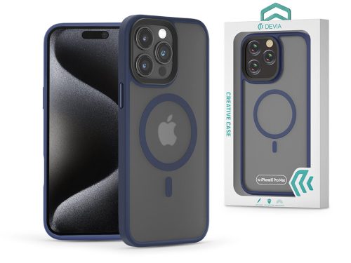 Devia Pino Series Magnetic ütésálló tok - Apple iPhone 15 Pro Max - kék