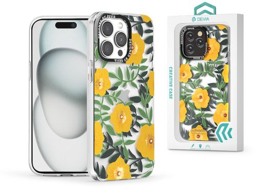 Devia Summer Flower Series Diamond tok - Apple iPhone 15 - F1