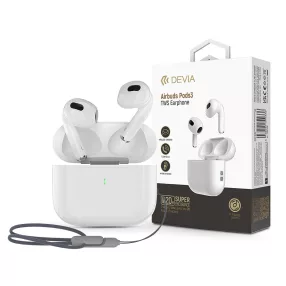 Devia Airbuds Pods3 Bluetooth sztereó headset - fehér