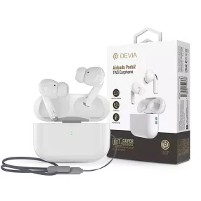 Devia Airbuds Pods2 Bluetooth sztereó headset - fehér
