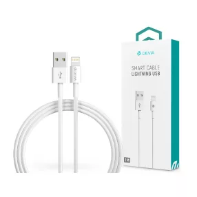   Devia Smart Series USB/Lightning töltő- és adatkábel 1m - fehér