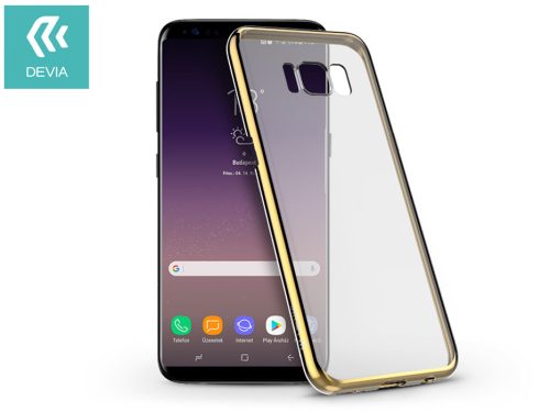 Samsung G955F Galaxy S8 Plus hátlap - Devia Glimmer - champagne gold
